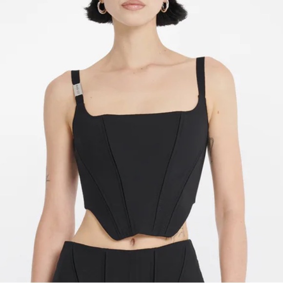 NWT Dion Lee Shadow Dart Corset Black/Black - Picture 1 of 7